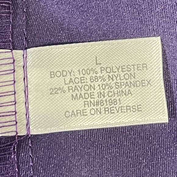 Purple Slip Night Gown - Picture 5 of 5